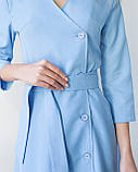 Медичне сукня блакитне Прованс, фото 7