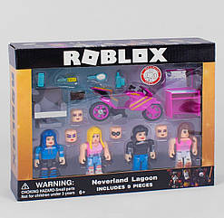 Фігурки героїв комп'ютерної гри Roblox JL18836 Роблокс - 4 герої, мотоцикл, аксесуари