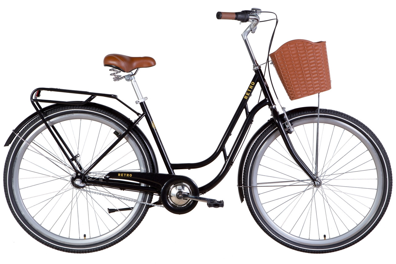 Велосипед 28" Dorozhnik RETRO PH 2022 SHIMANO NEXUS (чорний)