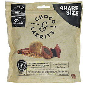 Лакриця Panda Licorice Choco & Lakrits 330g