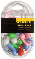 Кнопки крючки Scholz 15 шт. цветные, в прозрачной коробке 4845