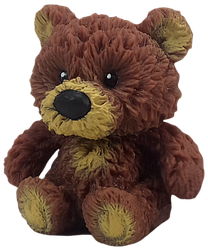 Іграшка силіконова антистрес, ведмідь великий червоно-коричневий 7 см 14705