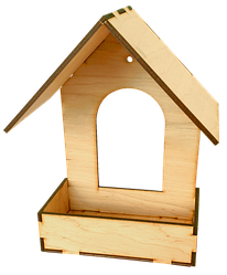 Годівниця пофарбована No 1/1 морилка під лаком 16 х 10 х 21 см AS-4279, F-0236