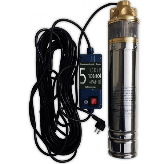 Заглибний глибинний насос для свердловин відцентровий WISLA 4SKM-100 — 0,75 кВт 5 ЛІТ ГАРАНТІЇ, фото 1
