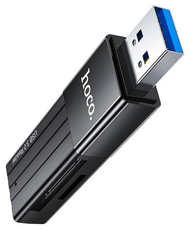 Картрідер HOCO Mindful HB20 USB 3.0 SD/ TF Чорний, фото 2