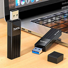 Картрідер HOCO Mindful HB20 USB 3.0 SD/ TF Чорний, фото 2