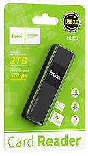 Картрідер HOCO Mindful HB20 USB 3.0 SD/ TF Чорний, фото 3