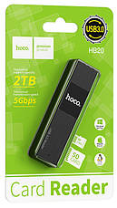 Картрідер HOCO Mindful HB20 USB 3.0 SD/ TF Чорний, фото 6