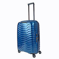 Чемодан из из полипропилена (ROXKIN ) Proxis Samsonite на 4 сдвоенных колесах cw6.001.002 синий