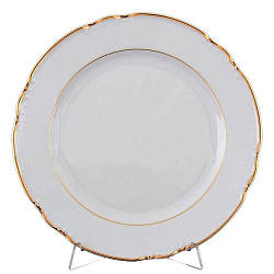 Тарілка обідня Thun Constance (Обводка золото) 6 штук d24 см порцеляна (7601100)