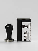 Темпер плоский з чорною ручкою BAR 53 мм (Td5301)