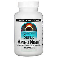 Вдосконалена Аміно Формула, Super Amino Night, Source Naturals, 60 капсул