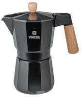 Кофеварка гейзерная Vinzer Latte Nero на 3 чашек алюминий (89382 Vinzer)