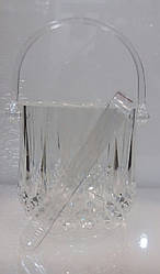 Ведро Empire для льда с щипчиками d12,5 см h12 см акрил (0041 EM)