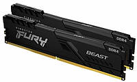 Пам'ять DDR4  16GB  3200MHz PC4-25600  (Kit of 2x8GB)  Kingston FURY Beast (код 126202)