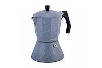 Кофеварка гейзерная для индукционной плиты Kamille серая 600мл алюминий (2519GR K)