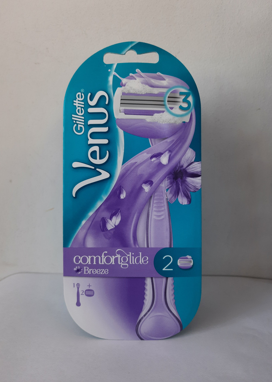 Станок женский для бритья Gillette Venus Breeze + 2 картридж: продажа ...