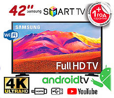 Телевізор Samsung 42" дюйма Android 11 Smart TVТ2 FULL HD USB/HDMI Гарантія Вай-Фай Смарт Т2