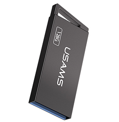 Металева USB Флешка для комп'ютера USAMS High Speed Flash Drive 128GB US-ZB208 Сірий