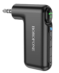 Аудиоадаптер Bluetooth aux гарнітура в машину BOROFONE BC35 |BT5.0, Mic, 10Hours, AUX| Чорний