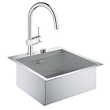Набір Grohe мийка кухонна K800 31583SD0 + змішувач Minta 32918000