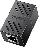 З'єднувач витої пари RJ45 Ugreen Cat7 Cat6 Cat5e роз'єм-подовжувач Ethernet Black (NW114)