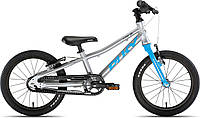 Детский Велосипед 2-х Колесный 16'' (от 4 до 7 лет) PUKY S-PRO 16 Рост 100 - 115 см Алюминиевый Серый/Голубой