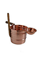 Набір зграя 4 л і черпак 50 см з міді для лазні та сауни
