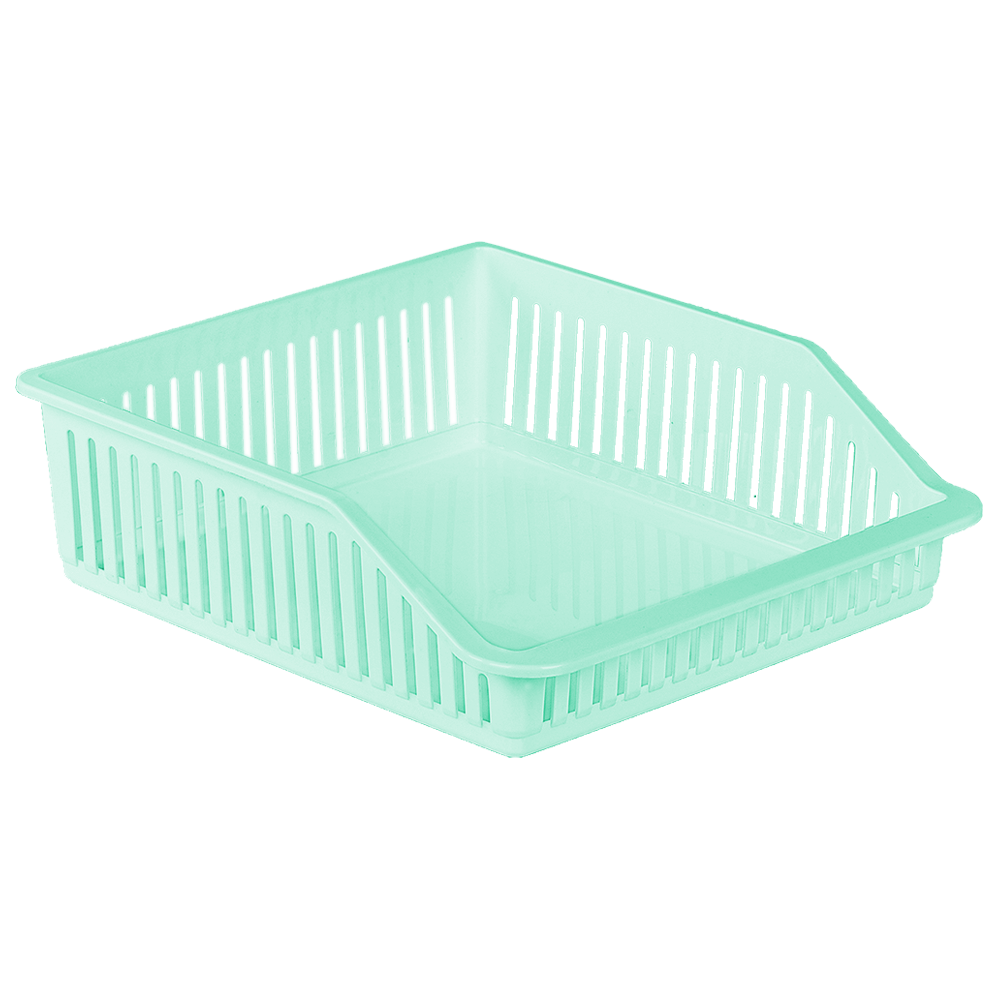 Органайзер для холодильника на 1 відділення низький бірюзовий, фото 1