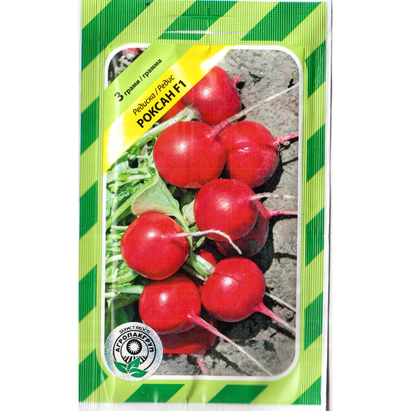 Насіння редису середньораннього, для відкритого ґрунту і теплиць «Роксан» F1 (3 грам) від Bejo, Голландія