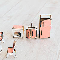 Комплект меблів для маленьких ляльок 20 пердметів