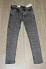 Чоловічі стрейчеві молодіжні джинси скіні 1010 Denim р31-38, антрацит