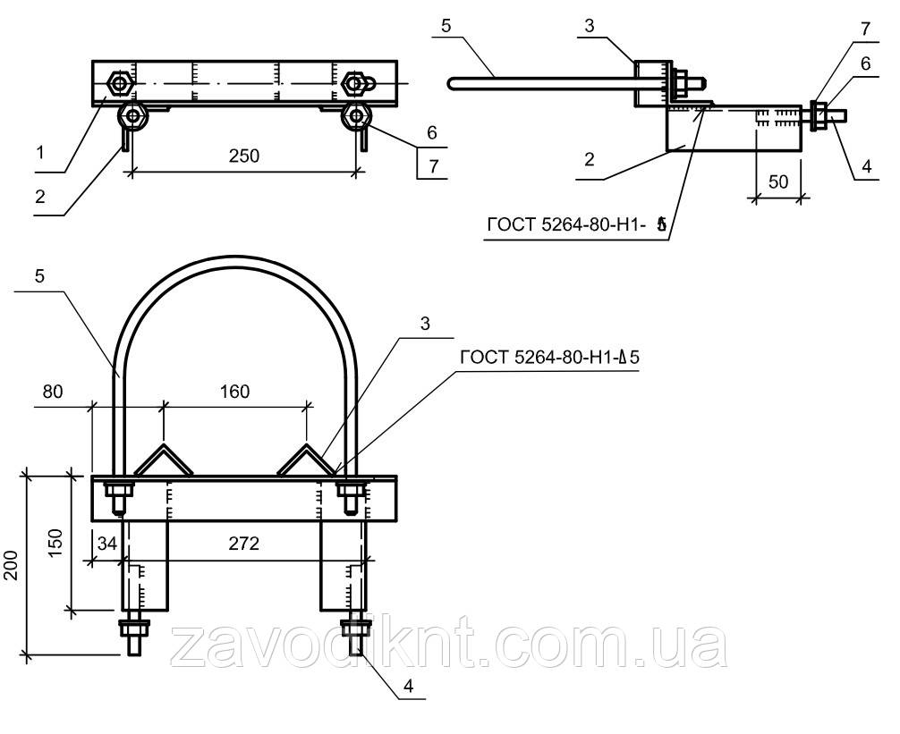 Кронштейн КР09 180н/3-20, фото 1