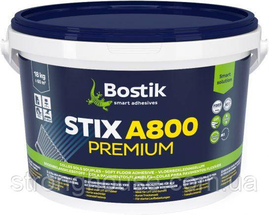 Bostik Stix A800 Premium 18 кг Підлоговий клей для всіх покриттів Бостик Стікс А800 Преміум 18к