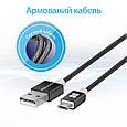 Кабель Promate linkMate-U2M USB-microUSB 1.2 м Black (linkmate-u2m.black), фото 2