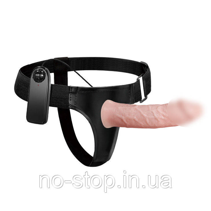 Страпон BAILE Vibrating Hollow Strap-on Multispeed, фото 1