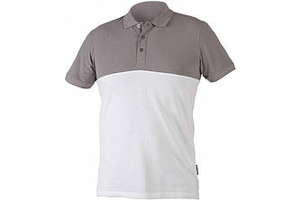 URFT Футболка Polo бавовна біло - асфальтова M, L, XL, 2XL Hoegert HT5K422