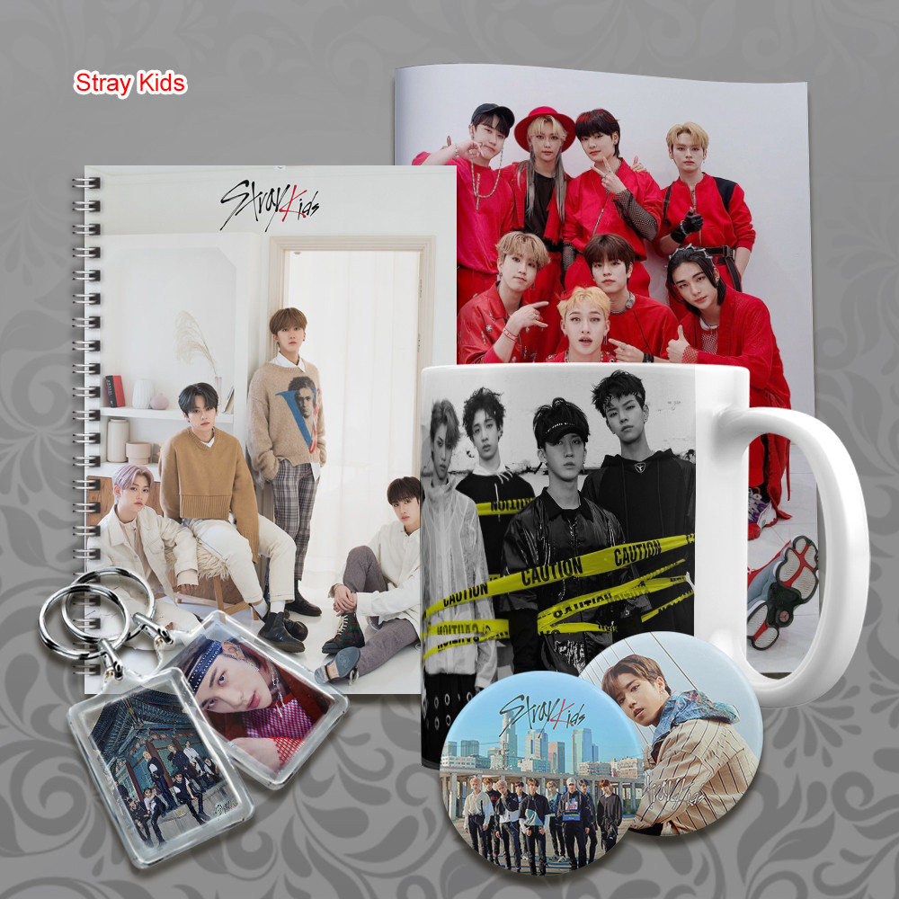 Подарунковий бокс K-pop Stray Kids 10 предметів