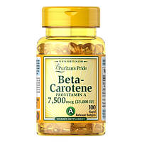 Beta-Carotene 7500 мкг Puritan's Pride (100 капсул)