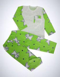 Пижама детская комбинированная (начес) - фото 2 - id-p1570449909