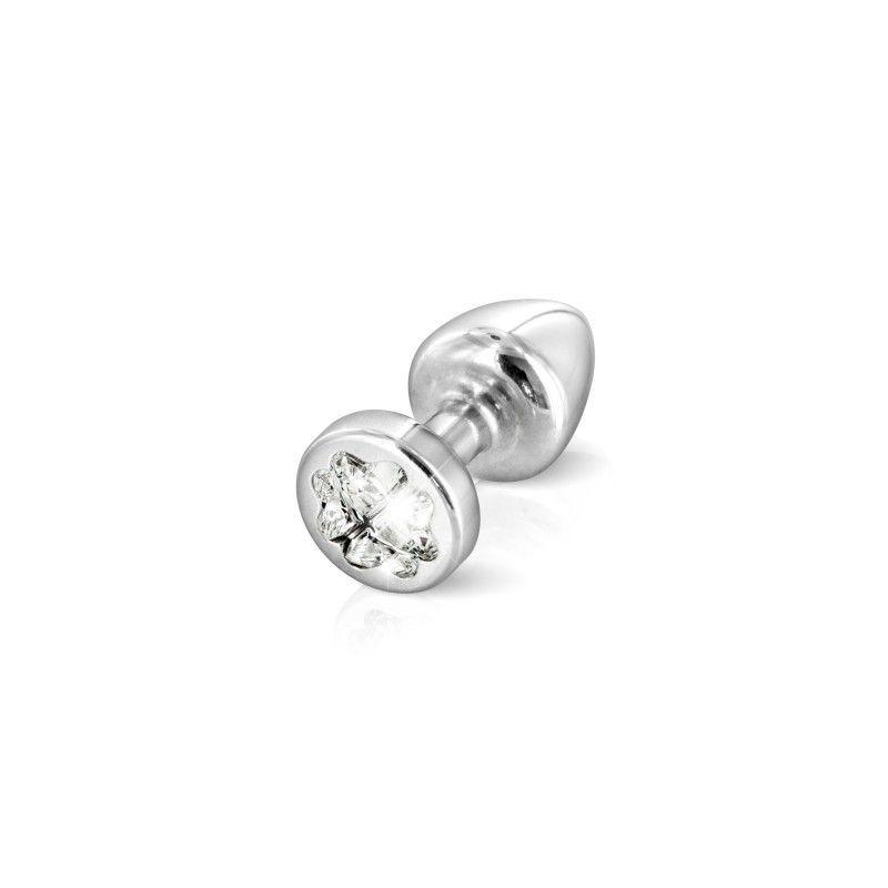 Пробочка Diogol Anni R Clover Silver Кристал 25мм, 4 кристала Swarovsky у вигляді листка конюшини | Promax