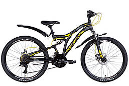 Велосипед 24" Discovery ROCKET AM2 DD 2022 (чорно-жовтий (м))