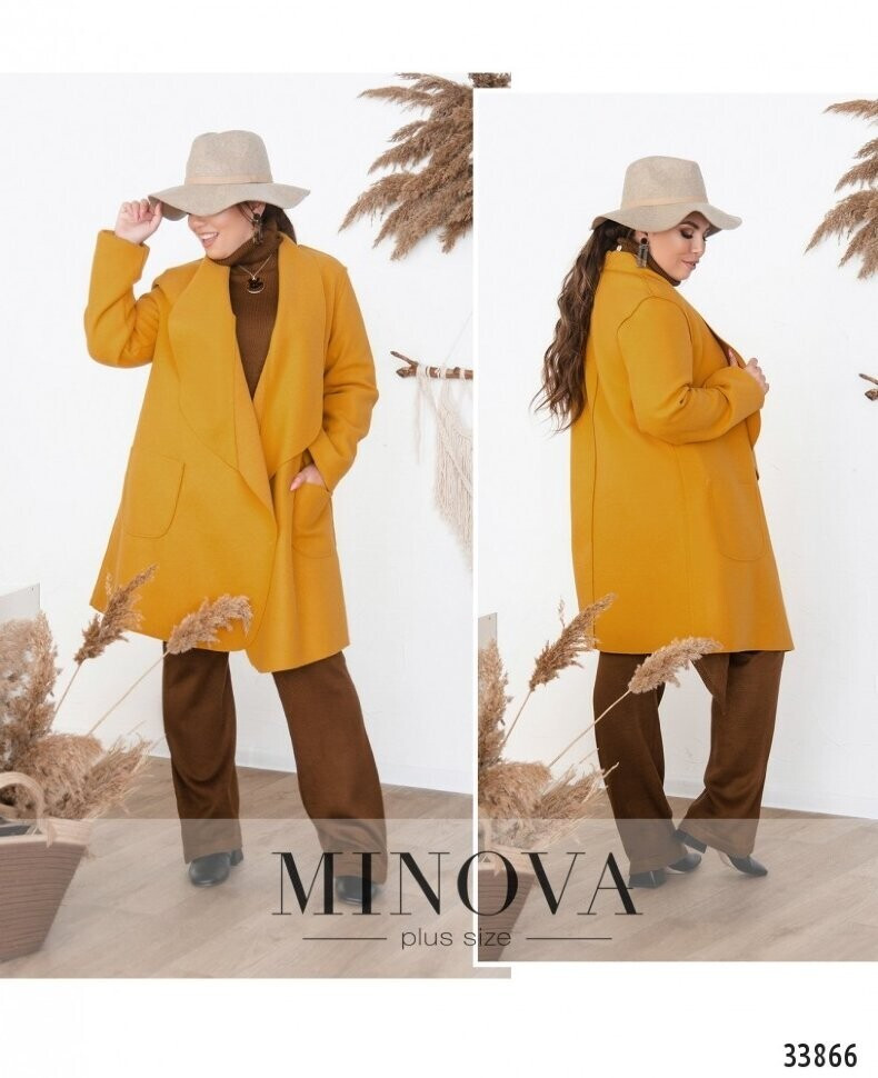 Модное женское пальто Ткань Кашемир 50, 52, 54, 56 размер 50 - фото 1 - id-p1570448479
