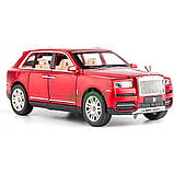 Машинка Rolls Royce Cullinan іграшка моделька металева колекційна 19 см Червоний (59401), фото 5