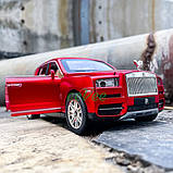 Машинка Rolls Royce Cullinan іграшка моделька металева колекційна 19 см Червоний (59401), фото 8