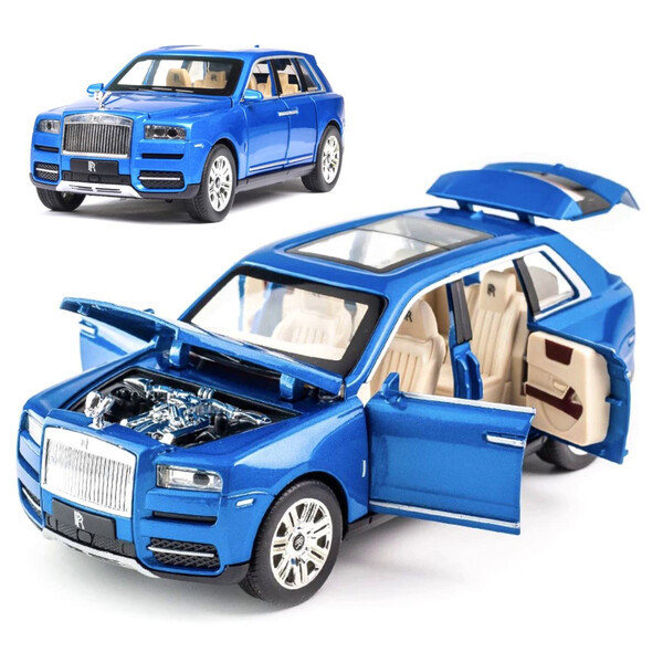 Машинка Rolls Royce Cullinan іграшка моделька металева колекційна 19 см Синій (59402)