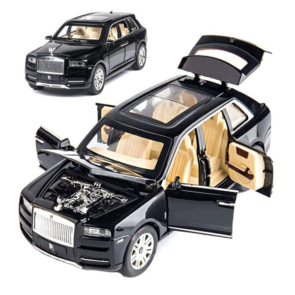 Іграшкова машинка Rolls Royce Cullinan металева моделька колекційна 19 см Чорний (59403)