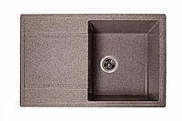 Кухонна мийка кам'яна Модус граніт. Гранітна прямогугольная з штучного каменю раковина на куню