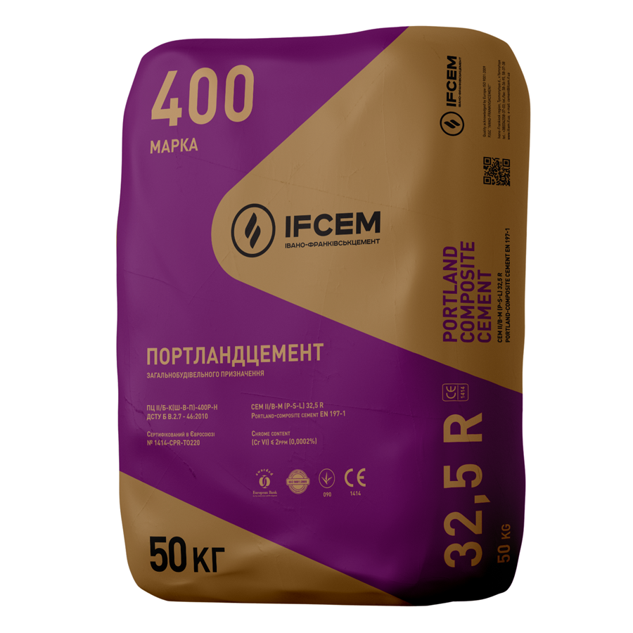 Цемент IFCEM ПЦ II/Б-К 400 (50 кг) Ивано-Франковск