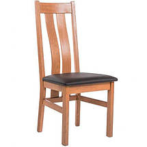 Стілець для дому дерев'яний зі спинкою з м'яким сидінням і оббивкою Твін Зліт/Зальцбург, фото 2